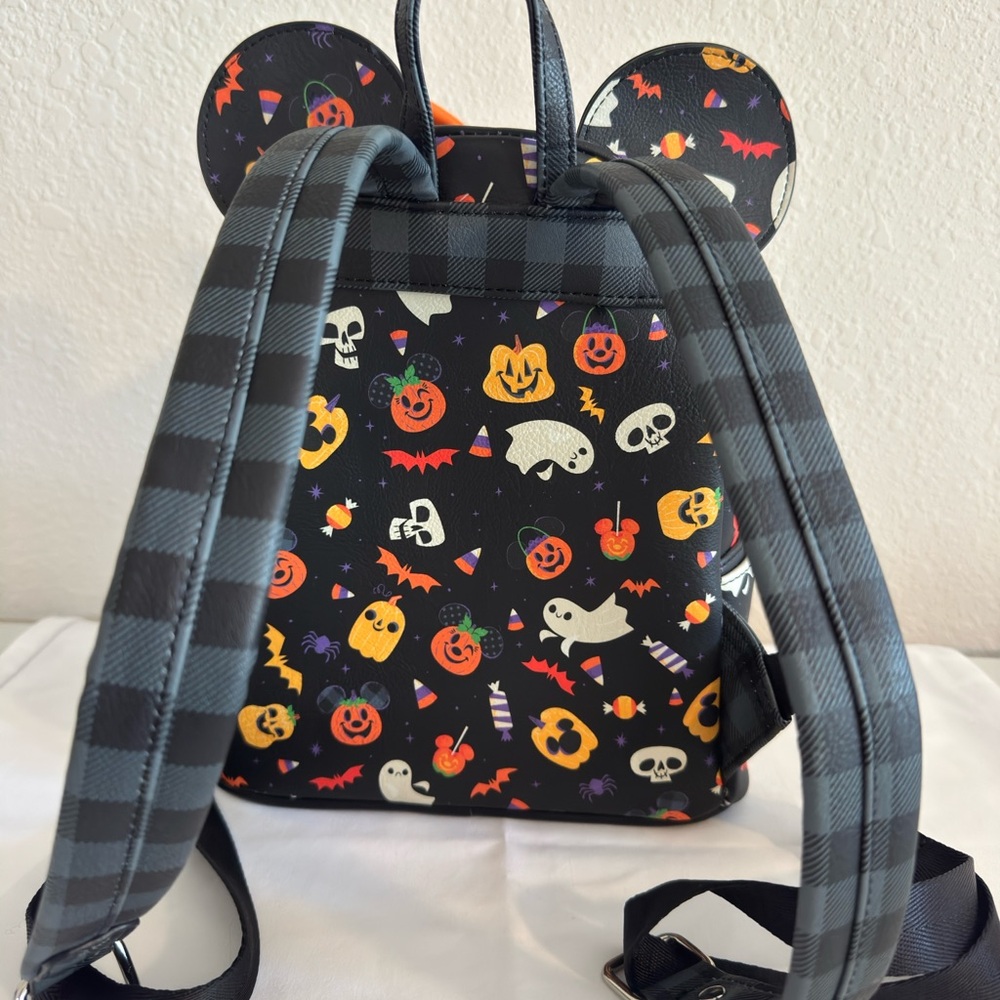 Loungefly Black and Orange Halloween Mini Bag - Picture 3 of 8